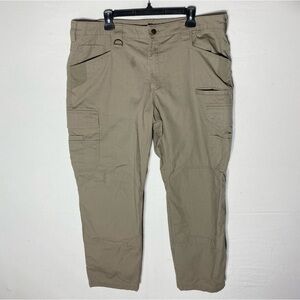 Noble Outfitters Full Flex Tan Rip Stop Straight Leg Cargo Pants 40